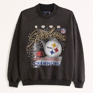 Abercrombie & Fitch Black Steelers Sweatshirt